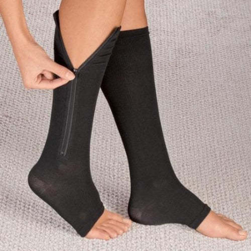 Zipper Compression Socks - Zip Up Support Stockings ~ Easy to Wear!-xinru