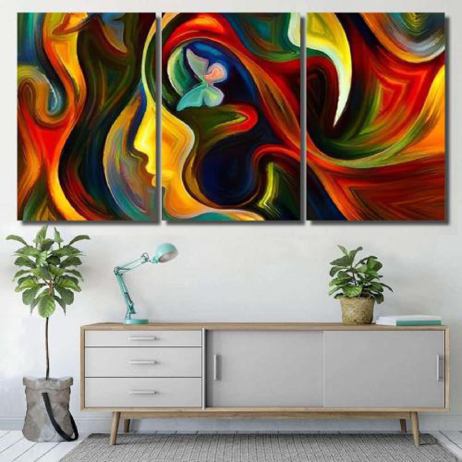 Colors Mind Series Artistic Abstract Composed-xinru shop