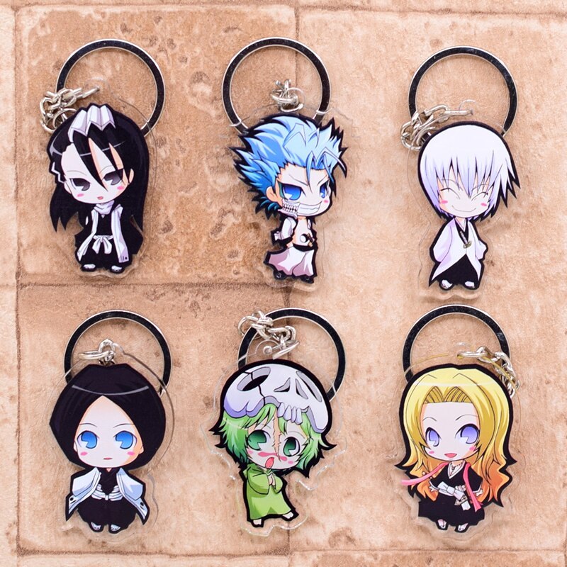 Ichigo Kurosaki Double Sided Anime Keyring Bleach-xinru