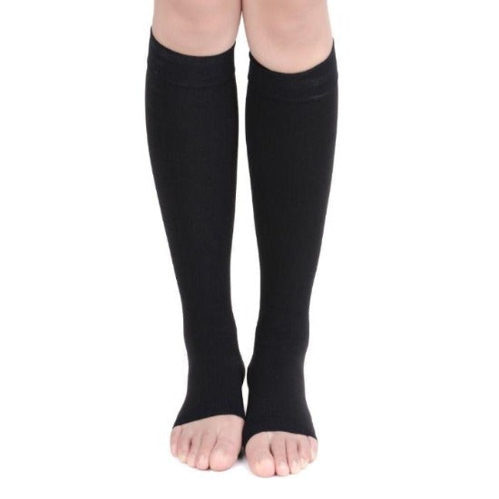 Open Toe Compression Socks - Easy to Put On Toeless Support Stockings!-xinru