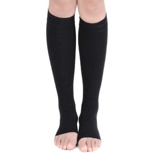 Open Toe Compression Socks - Easy to Put On Toeless Support Stockings!-xinru