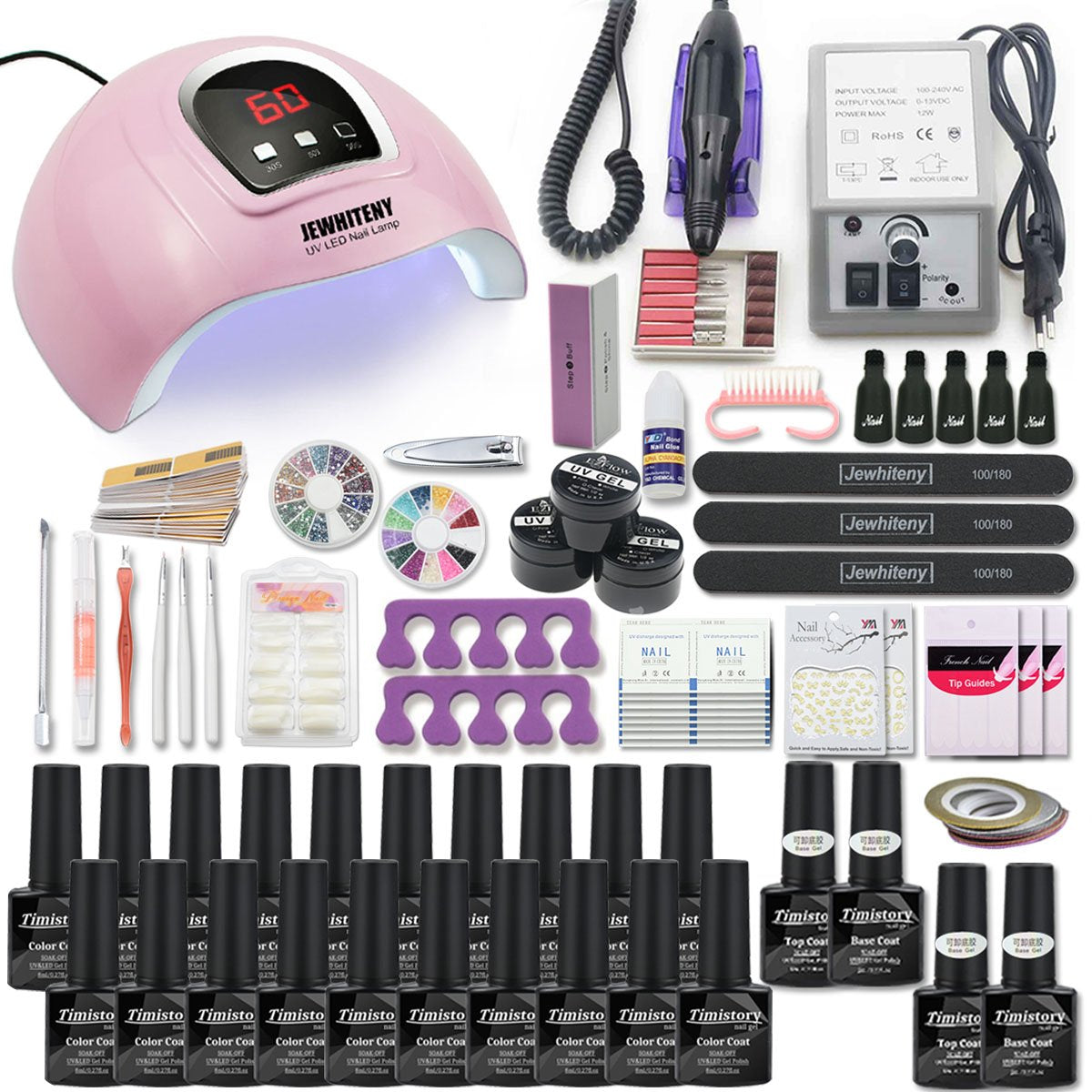 Acrylic Nail Kit Nail Drill Led Nail Lamp 20000rpm-xinru