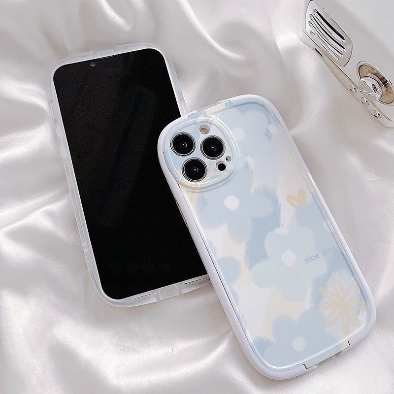 Blue Flower Bracket Case-xinru