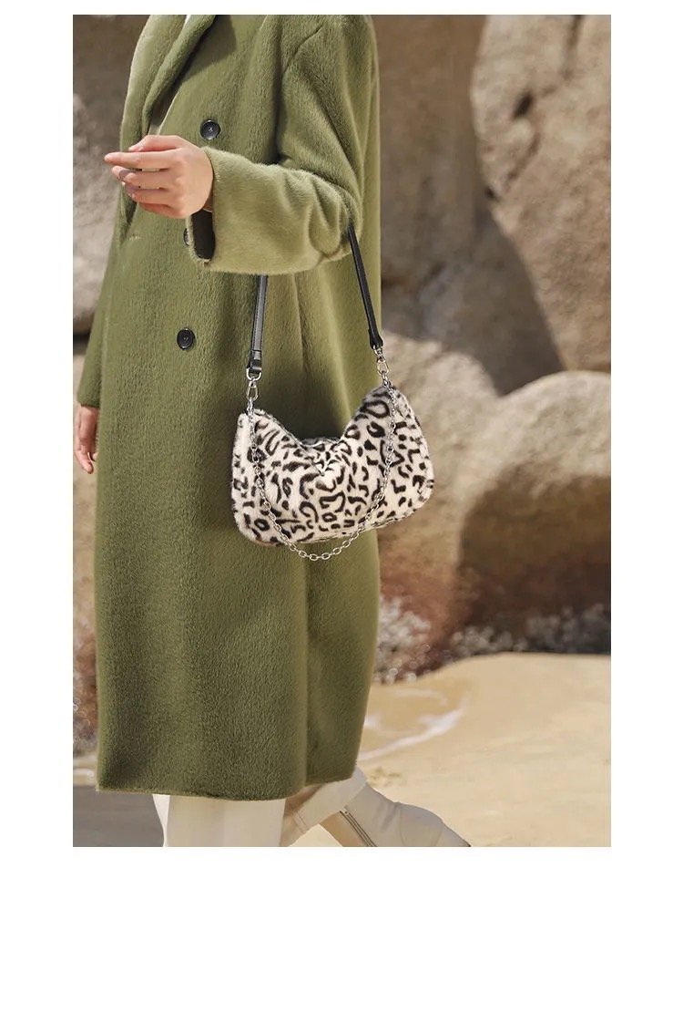 ヒョウ柄のファッションショルダーバッグ-xinru shop