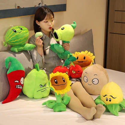 Plants vs Zombies Collectible Plush Doll Bag Pendant Soft Toy-xinru