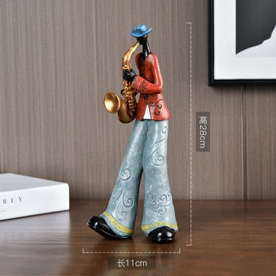 Resin Craft Music Band Statues For Decorations Creative People Ornaments-xinru