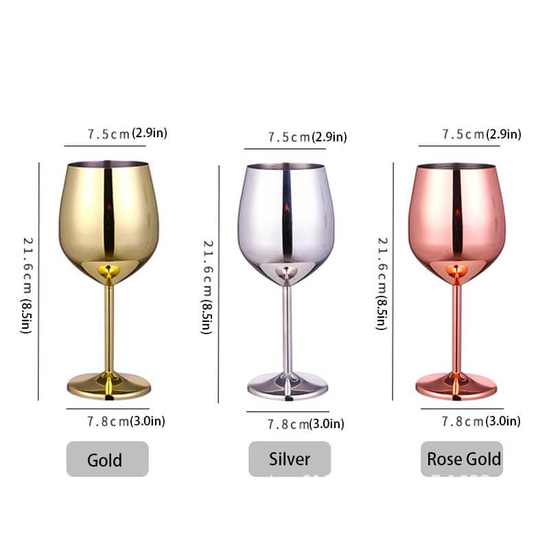 Wine Glass Stemware Party Wine Glass Cocktail 304 Stainless Steel-xinru