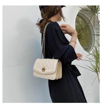 シンプルなワンショルダーチェーンバッグメッセンジャーバッグ-xinru shop