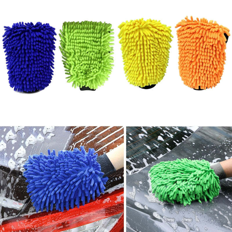 Car Chenille Premium Scratch Free Microfiber Wash Glove-xinru