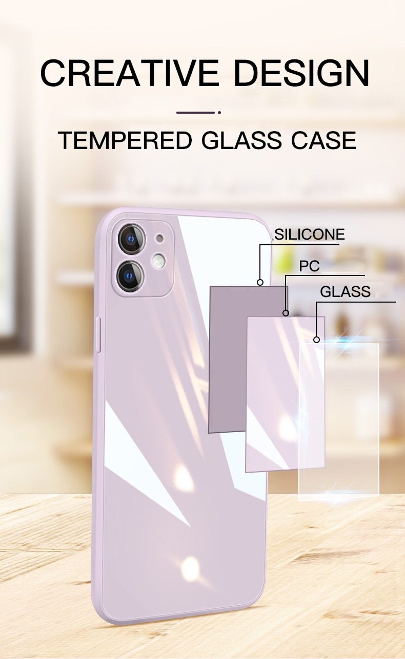 Glass Square Case-xinru