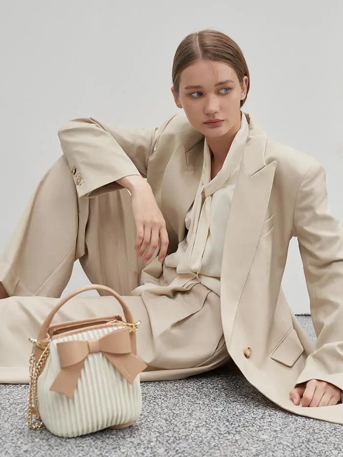 ボウチェーンクロスボディバッグ-xinru shop