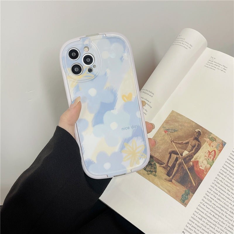 Blue Flower Bracket Case-xinru
