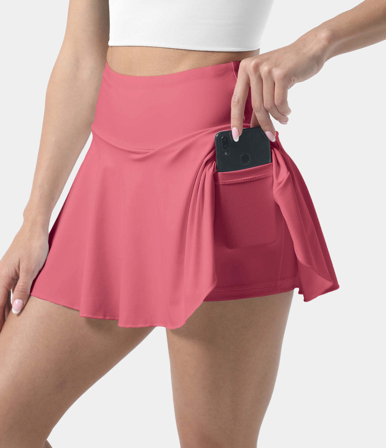 Women's Athletic High Waisted Tennis Skirts With Pockets-xinru shop