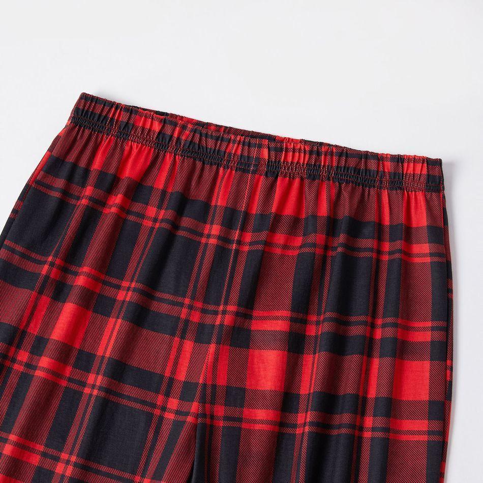 Plus Size Family Matching Christmas Elk and Plaid Print Long-sleeve Pajamas Set-xinru shop