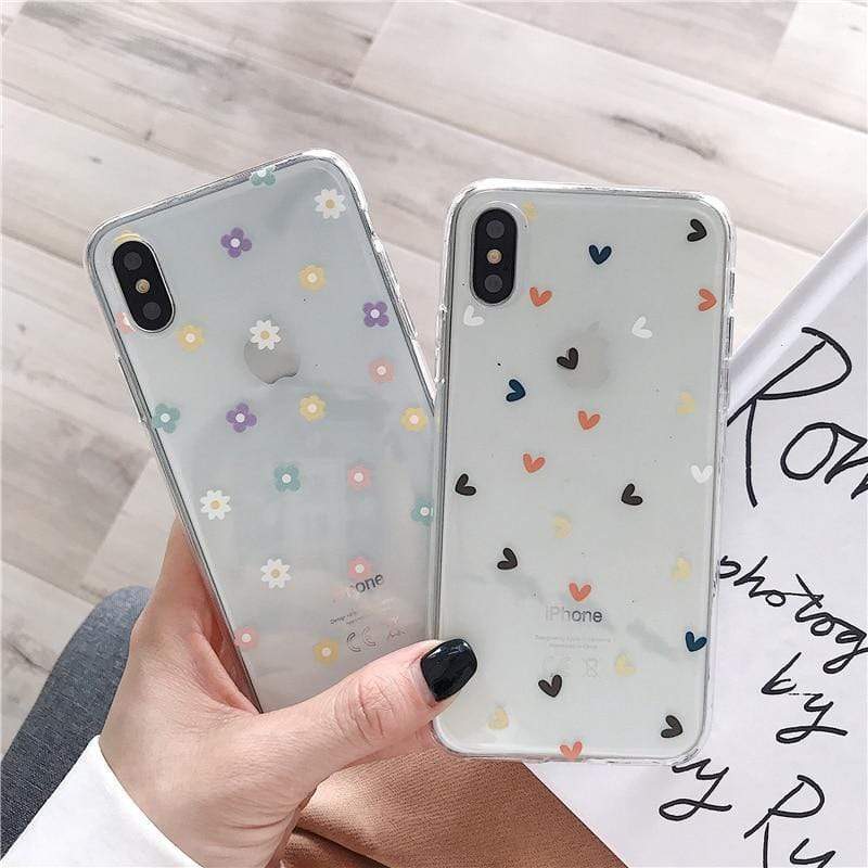 Floral Love Transparent Case-xinru