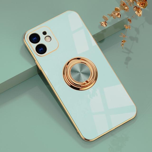 Electroplated Solid Case + Ring Holder-xinru