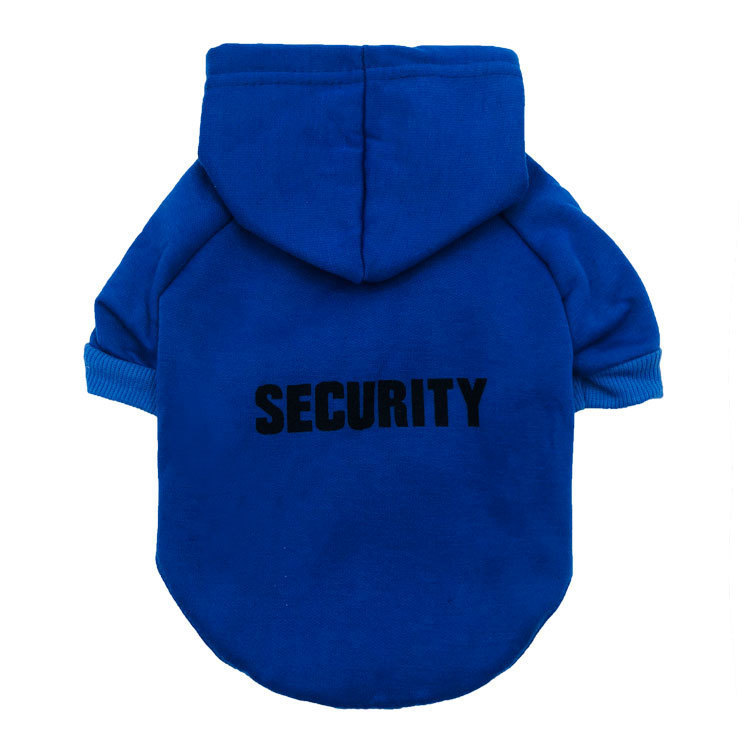 Fleece Cloth Hooded Security Dog Sweater-xinru