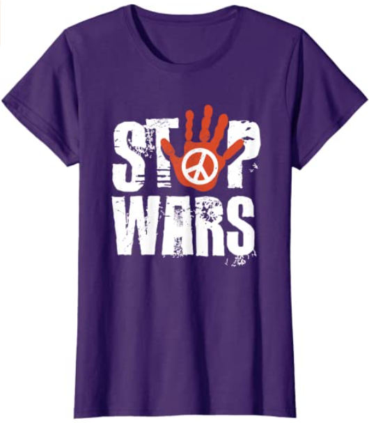 Stop Wars Peace Sign T-Shirt-xinru shop