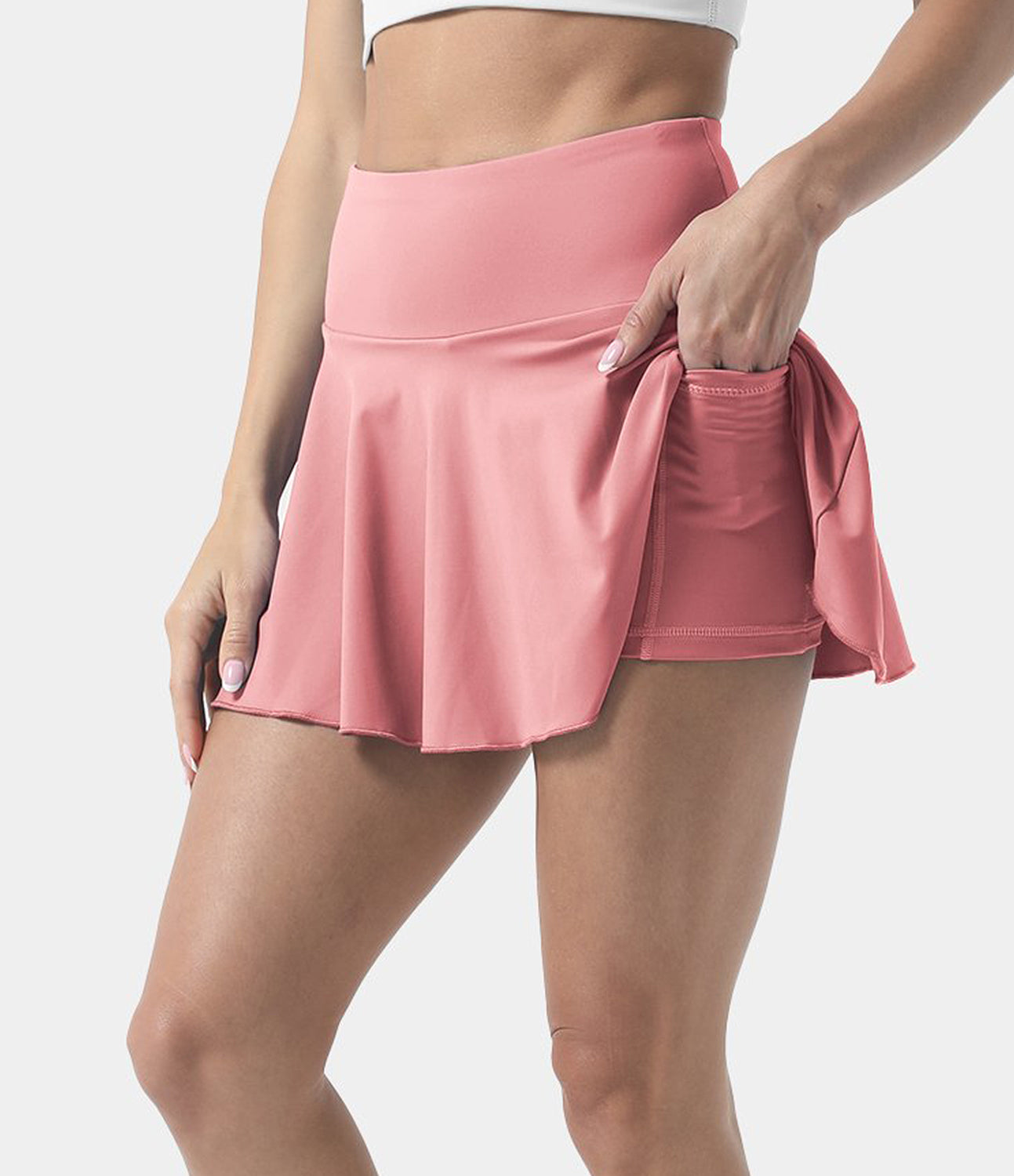 Women's Athletic High Waisted Tennis Skirts With Pockets-xinru shop