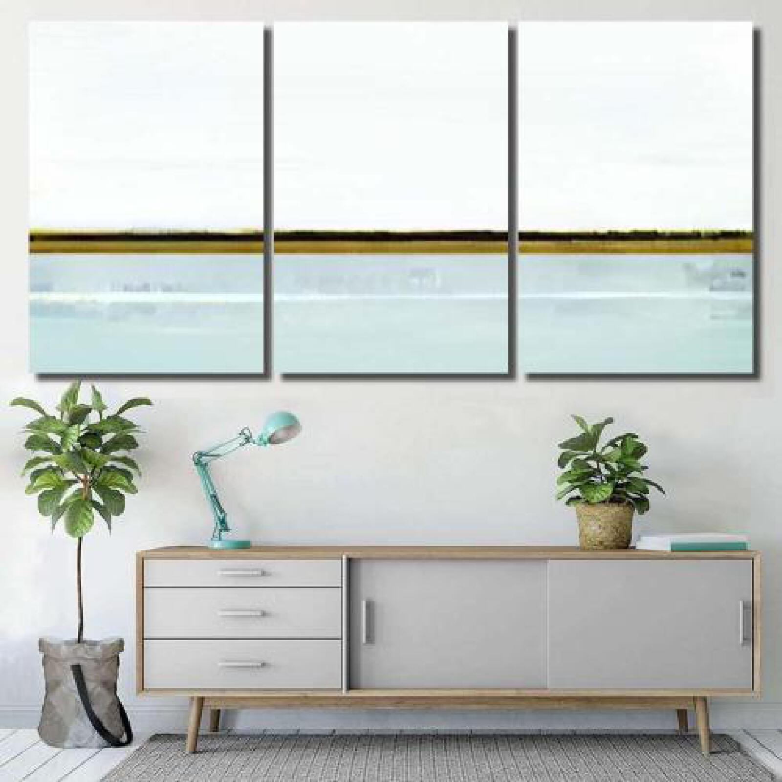 Blue Brown Abstract Art-xinru shop