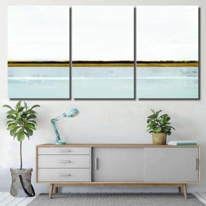 Blue Brown Abstract Art-xinru shop