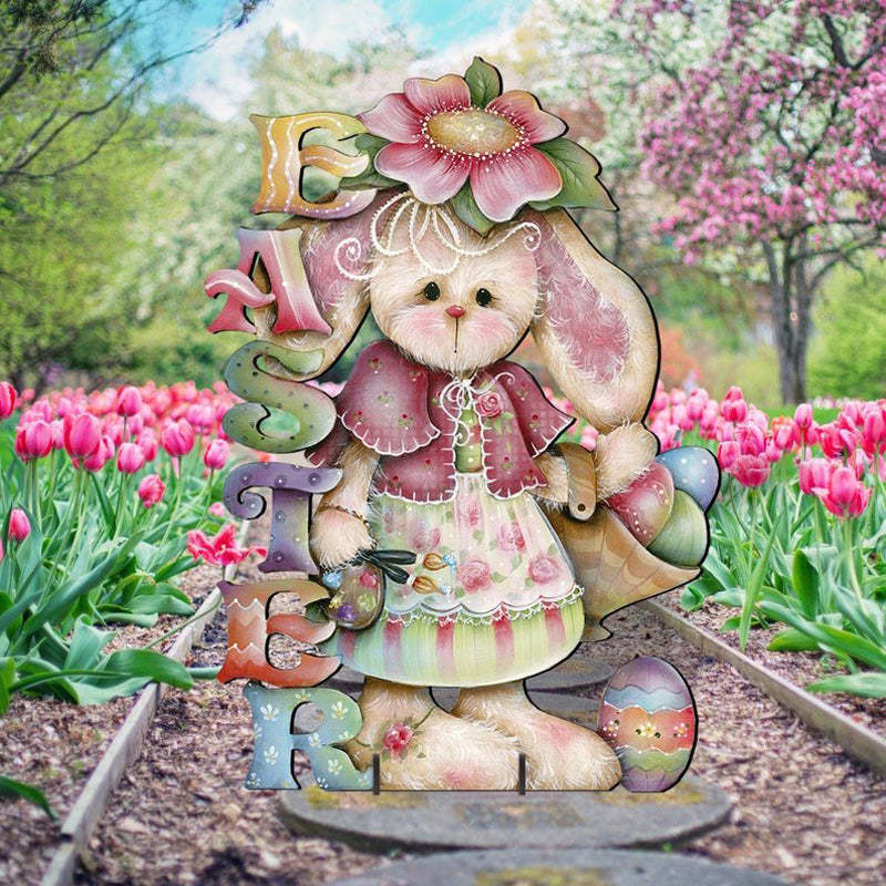 18 Inches Easter Cute Bunny Garden Decoration-xinru