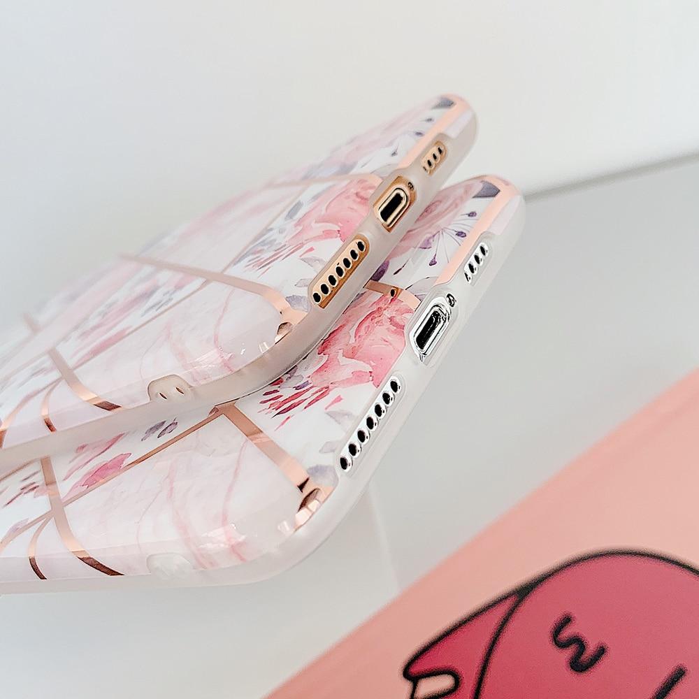 Geometric Pink Flower Case-xinru