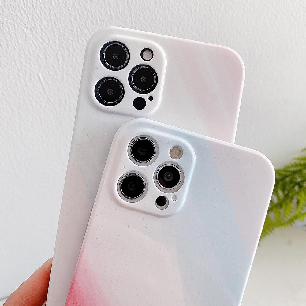 Gradient Glitter Marble Case-xinru