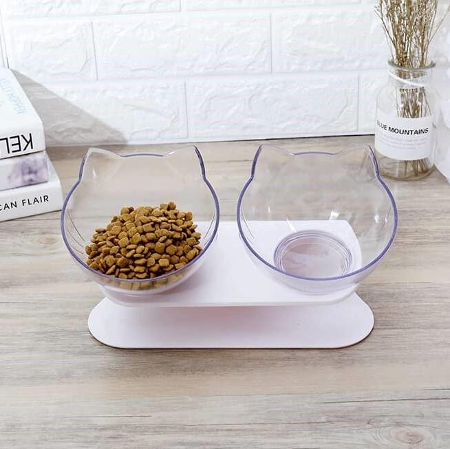 Anti-Vomiting Reduces Neck Pain Removable Heightened Tilting Cat Bowl-xinru