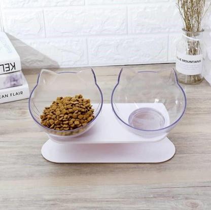 Anti-Vomiting Reduces Neck Pain Removable Heightened Tilting Cat Bowl-xinru