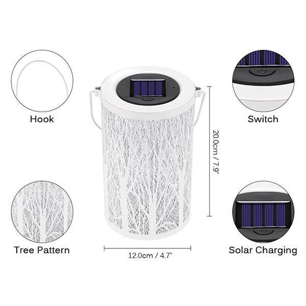 Solar Tree Pattern Lantern Light-xinru shop