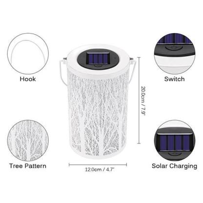 Solar Tree Pattern Lantern Light-xinru shop