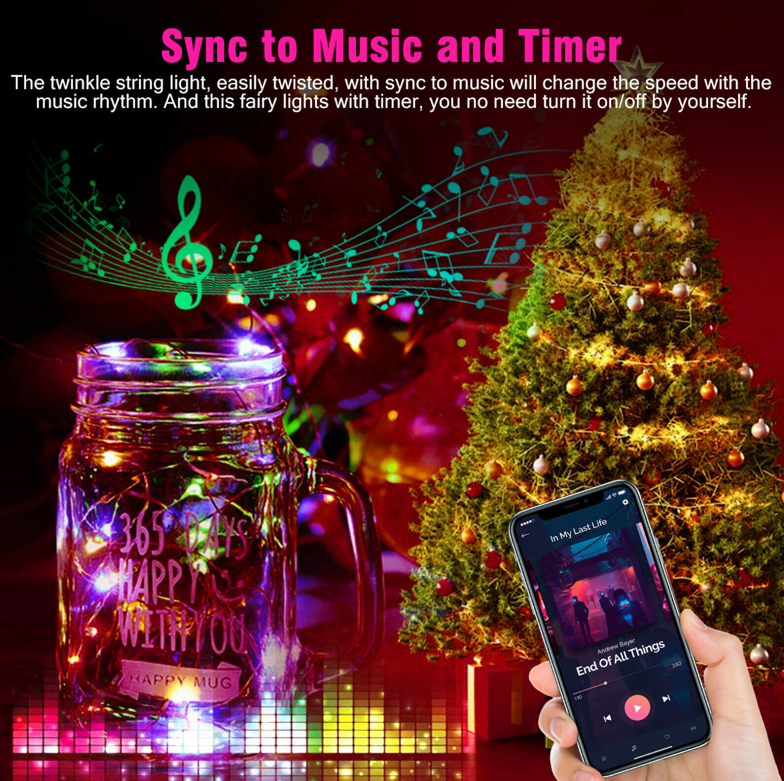 Christmas Tree LED String Lights-xinru shop