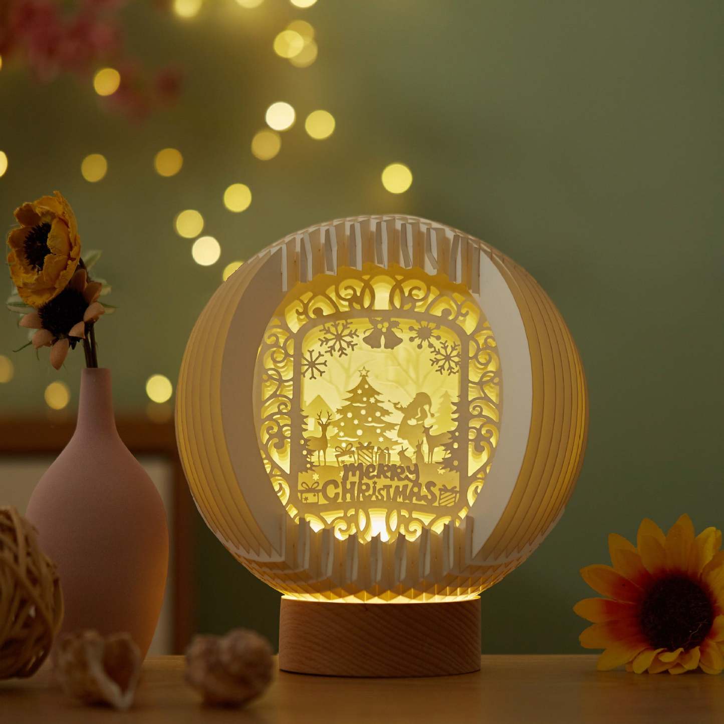 Paper Art Light And Shadow DIY Handmade Creative Paper Carving Lamp-xinru