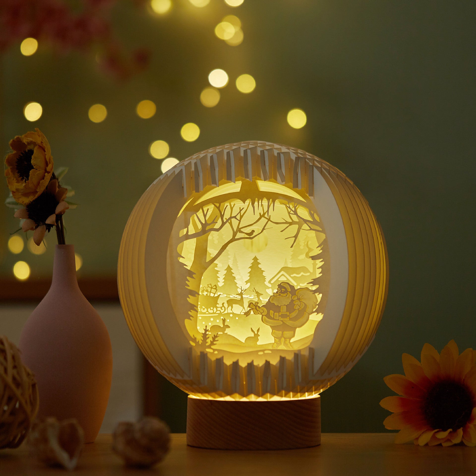 Paper Art Light And Shadow DIY Handmade Creative Paper Carving Lamp-xinru