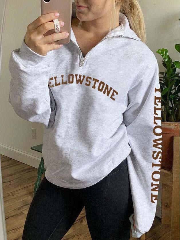 Kesicily Women's Yellowstone Dutton Ranch Tv Fan Zip Sweatshirt-xinru shop