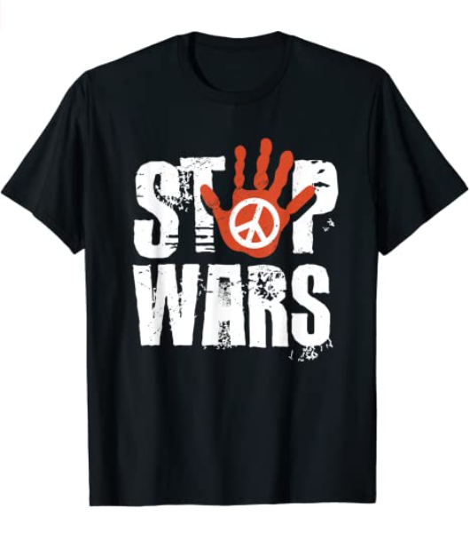 Stop Wars Peace Sign T-Shirt-xinru shop