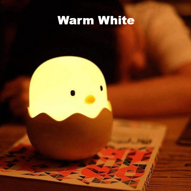 Silicone Touch Sensor Cute Egg Kids Night Light-xinru