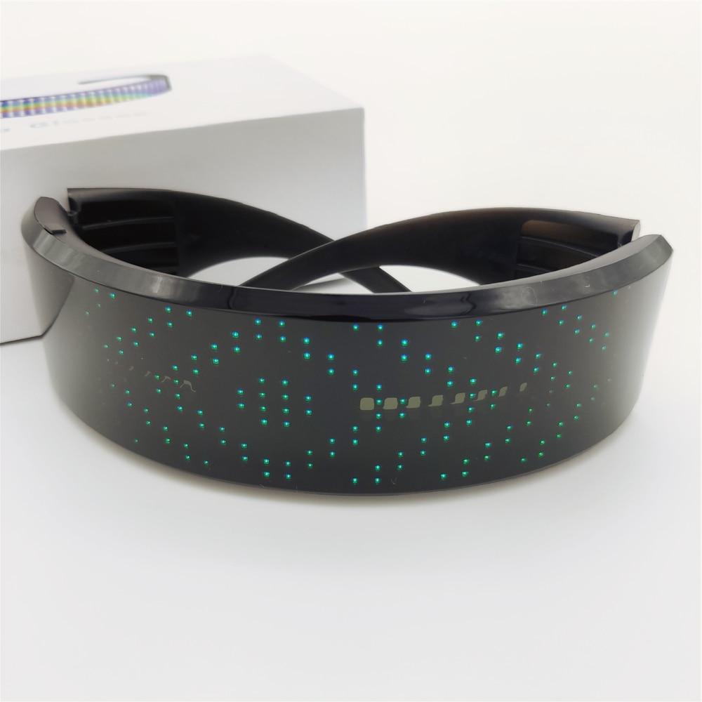 Neon LED Light Up Glasses Cyberpunk Goggles Celebration Party Events-xinru