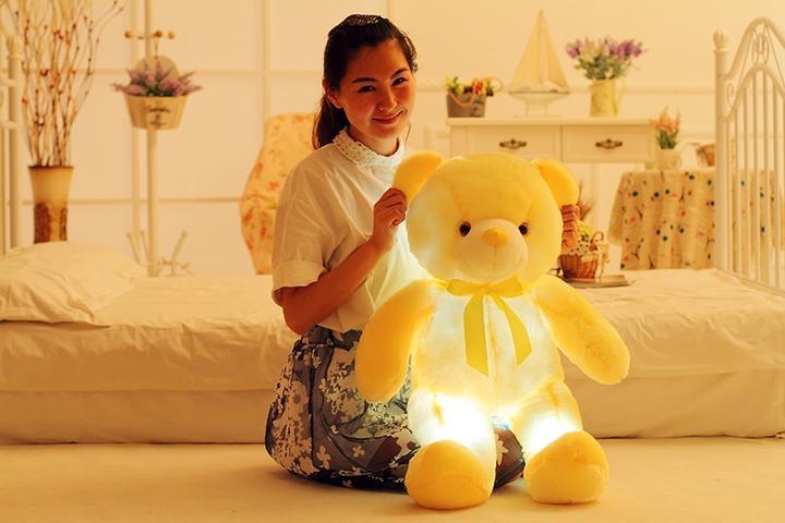 Glow Bear LED Light Up Plush 3D Stuffed Animal-xinru