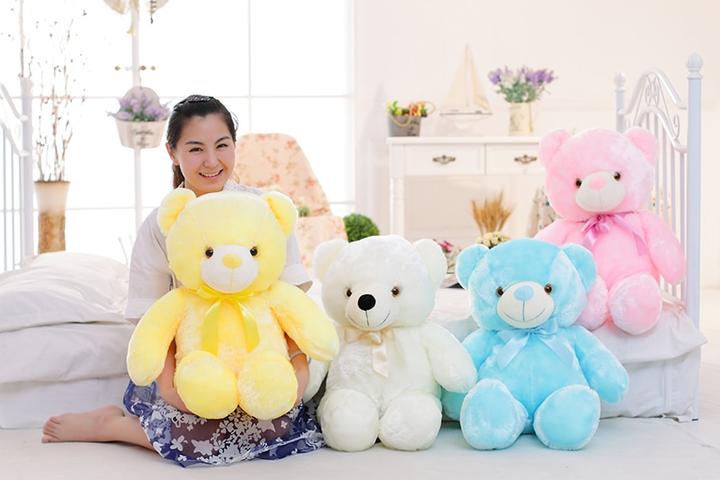 Glow Bear LED Light Up Plush 3D Stuffed Animal-xinru