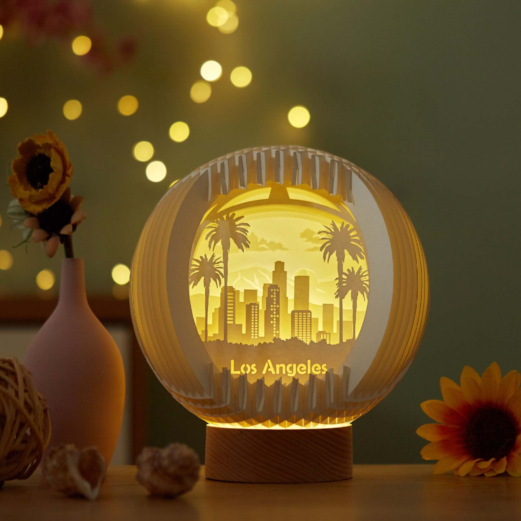 Paper Art Light And Shadow DIY Handmade Creative Paper Carving Lamp-xinru