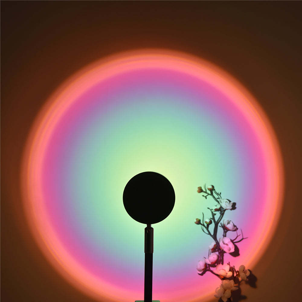 Sunset Rainbow Floor Standing Projection LED Lamp Night Light-xinru