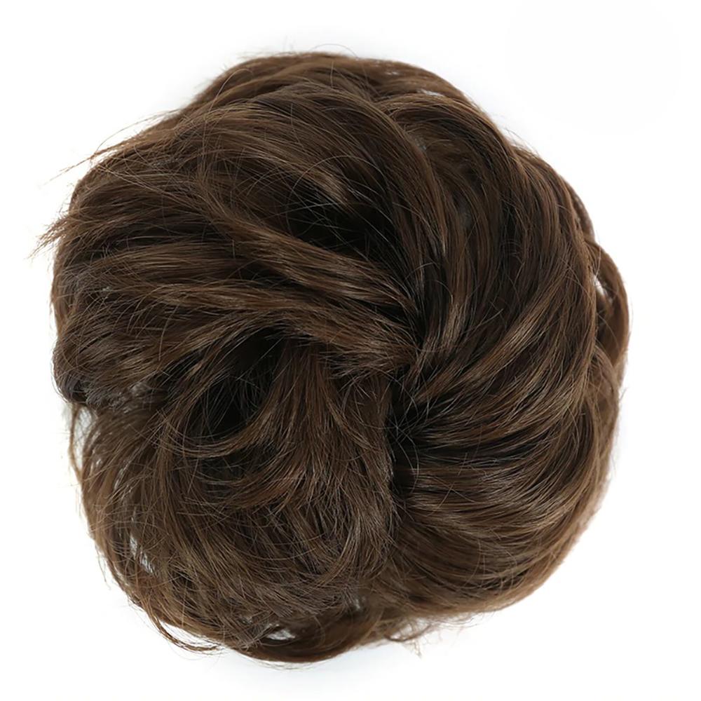 Natural Look Synthetic Messy Hair Bun Scrunchie Extension-xinru