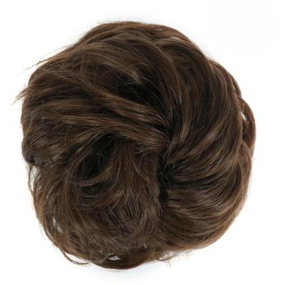 Natural Look Synthetic Messy Hair Bun Scrunchie Extension-xinru