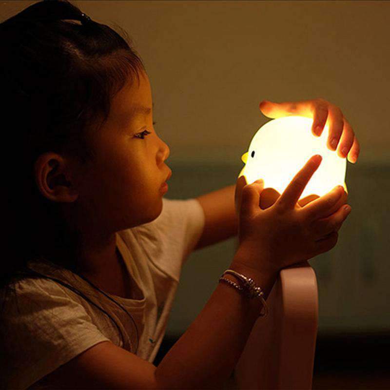 Silicone Touch Sensor Cute Egg Kids Night Light-xinru