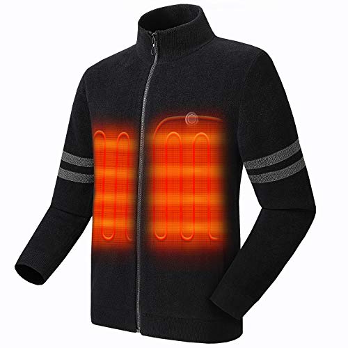 Men's Heated Sweater with Battery Pack 7.4V-xinru shop