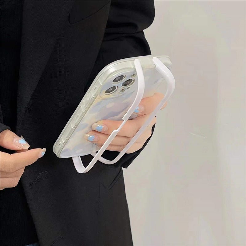 Blue Flower Bracket Case-xinru