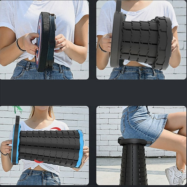 Outdoor Foldable Portable Chairs Fishing Camping Chair BBQ Telescopic Stool-xinru