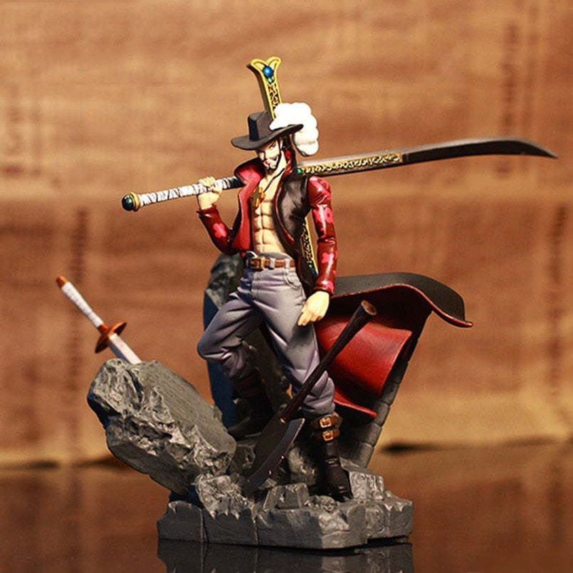One Piece Figures Luffy With Red Shawl Cool Poseture PVC Figurine Toys-xinru